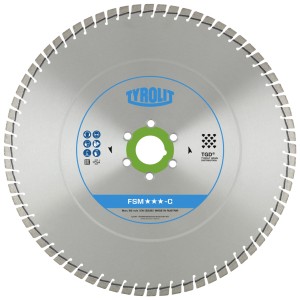 Диамантен диск C77W 600x3,9x25,4 FSMP1-C - TYROLIT Type Nr: 613284