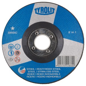 Диск за шлайфане 27C 125x4x22,23 A30Q-BF - TYROLIT Type Nr: 34257187