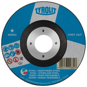 Диск за шлайфане 27C 125x6x22,23 A30P-BF - TYROLIT Type Nr: 297327