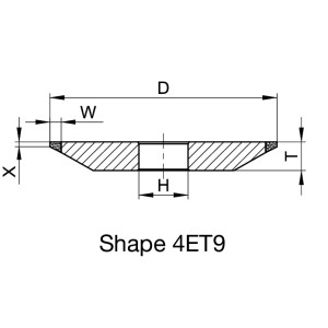 4ET9 00959H  150x14x32 51B 126 C75 B 75 AL